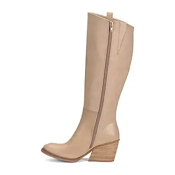 Botas De Montar Con Tacón Apilado Harley Para Mujer De Korks - Crema 7 1/2 Mediano | 192466635718 TRG188552037