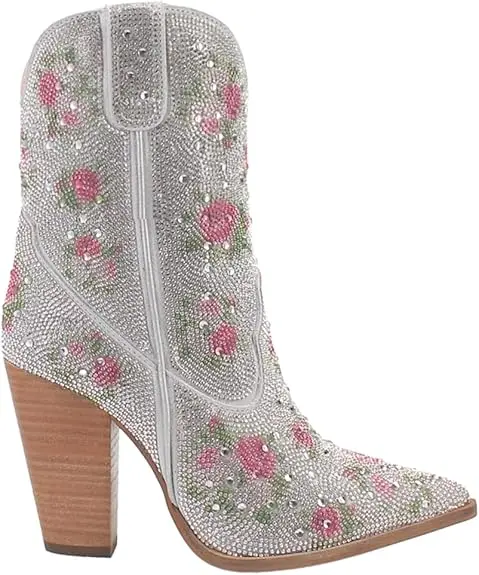 Botines Dingo De Tacón Apilado Neon Moon Para Mujer - Floral 7 1/2 Mediano | 887520351207 TRG188367935 Botas