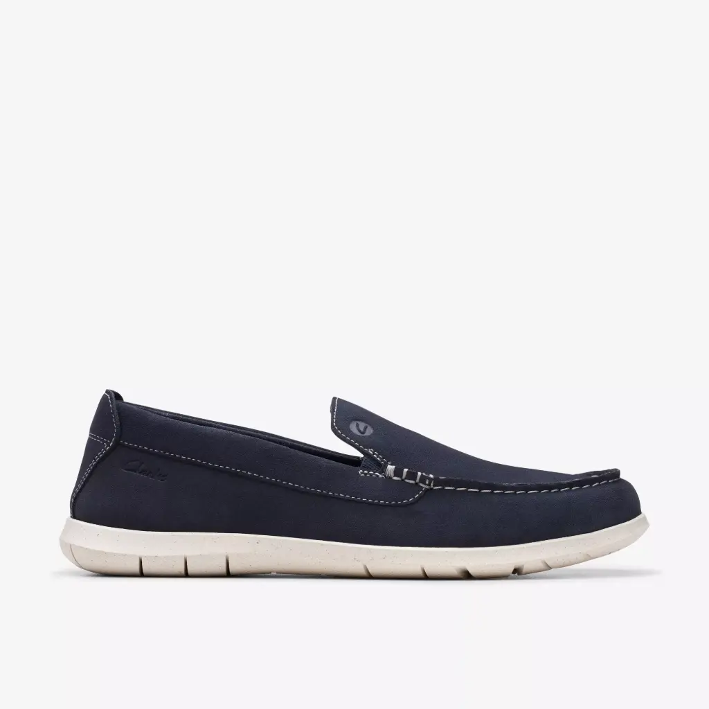 Clarks Of England - Zapato Sin Cordones Flexway Step Para Hombre - Azul Marino 14 Mediano | 889003846576 TRG188382109