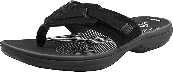 Clarks Of England Clarks Cloudsteppers Brinkley Jazz Chanclas Para Mujer - Negro 7 Mediano | 889306101303 TRG188556230