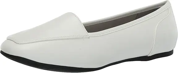 Easy Street Thrill Perf - Zapato Sin Cordones Con Punta Cuadrada Para Mujer - Blanco 7 Mediano | 196371445509 TRG188552096
