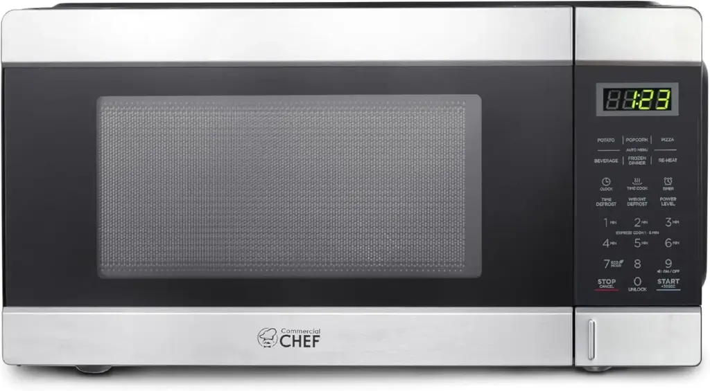Microondas De Encimera Commercial Chef De 1.1 Pies Cúbicos - Frente De Acero Inoxidable Chcm11100Ssb - Acero Inoxidable | 819813017033 TRG179331394