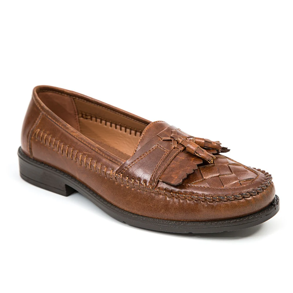Mocasines Deer Stags Herman Para Hombre - Coñac, 11 1/2 De Ancho | 703022097125 TRG188377002