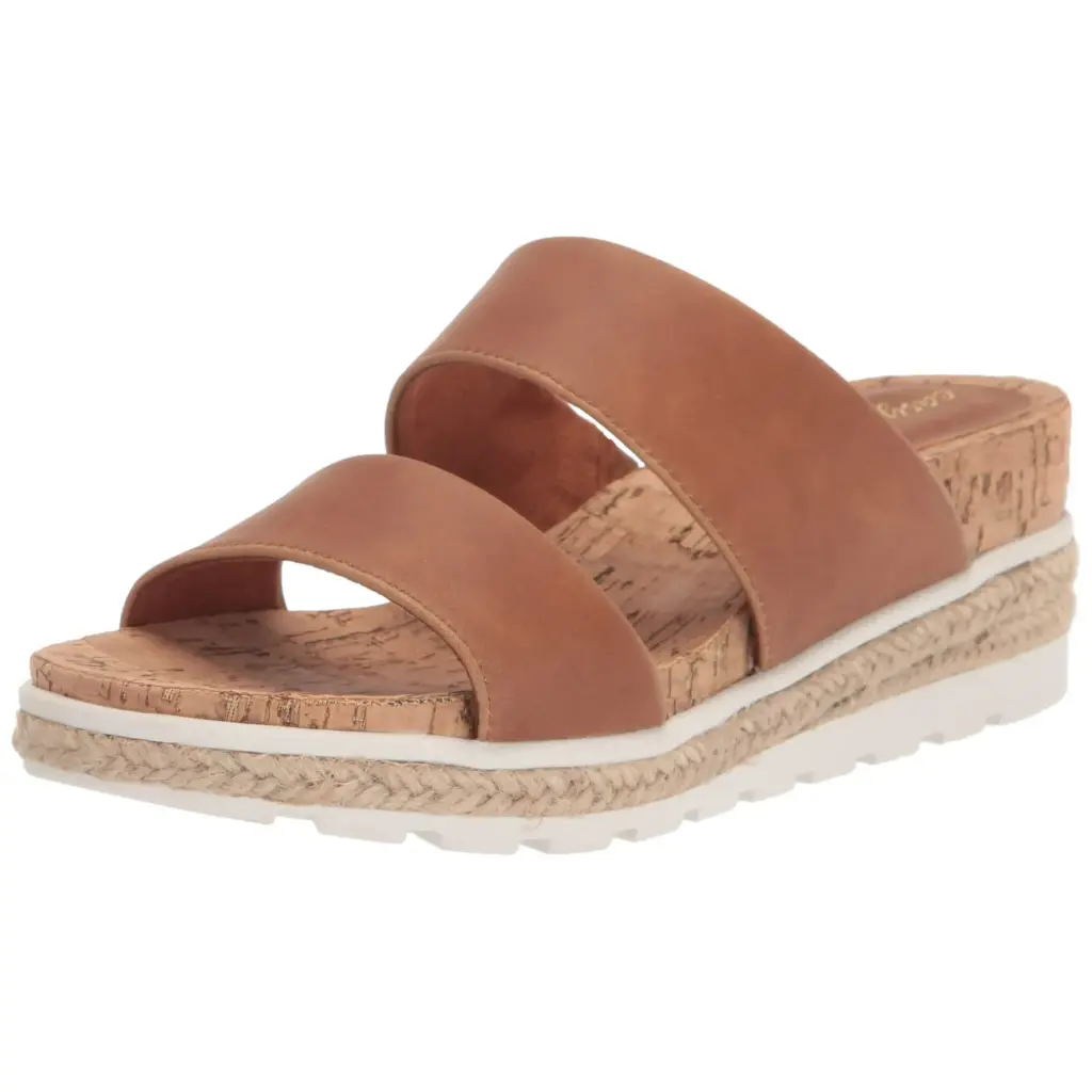 Sandalias De Cuña Maryann Para Mujer De Easy Street - Tan 9 1/2 Mediano | 193073981571 TRG187601244