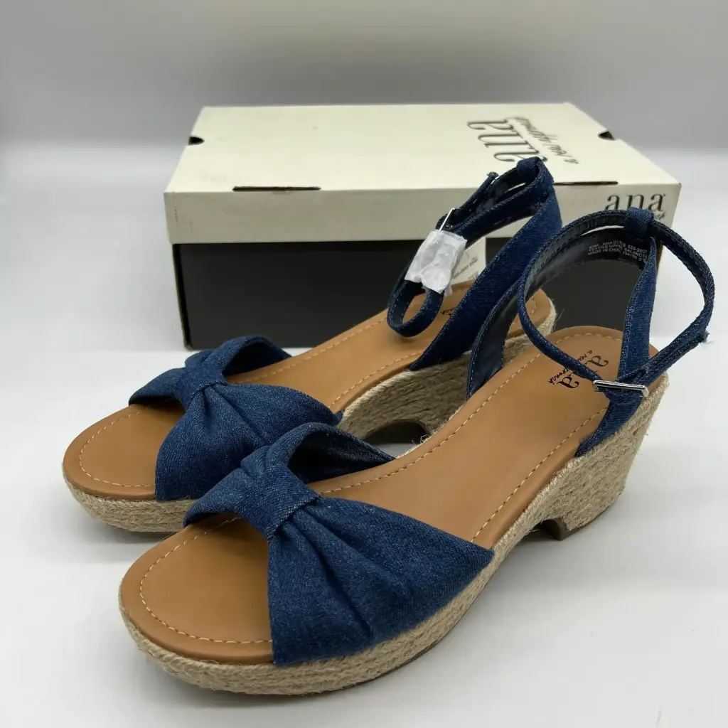 Sandalias De Tacón Dukes Para Mujer A.N.A - Denim 7 1/2 Mediano | 198272239041 TRG188361902