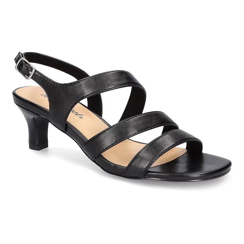 Sandalias De Tacón Easy Street Como Para Mujer - Negro 7 1/2 Mediano | 196371230662 TRG187804092