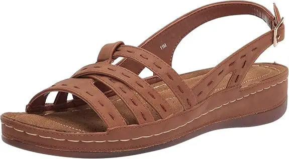 Sandalias De Tiras Kehlani Para Mujer De Easy Street - Tan 8 1/2 Mediano | 193073690718 TRG187602754