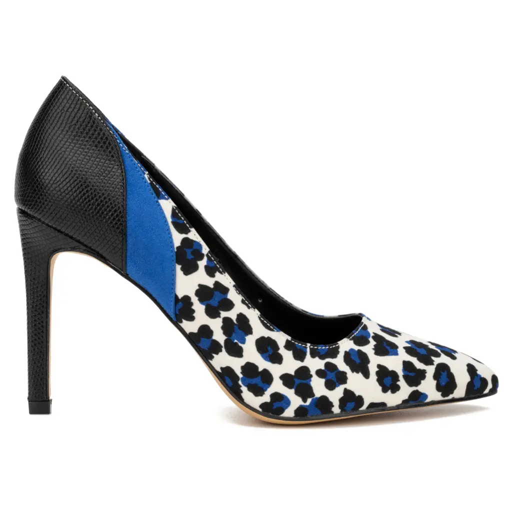 Zapatos De Tacón Cuadrado Madison De Punta Puntiaguda Para Mujer De New York & Company - Negro Azul 8 Mediano | 193871440836 TRG187798083