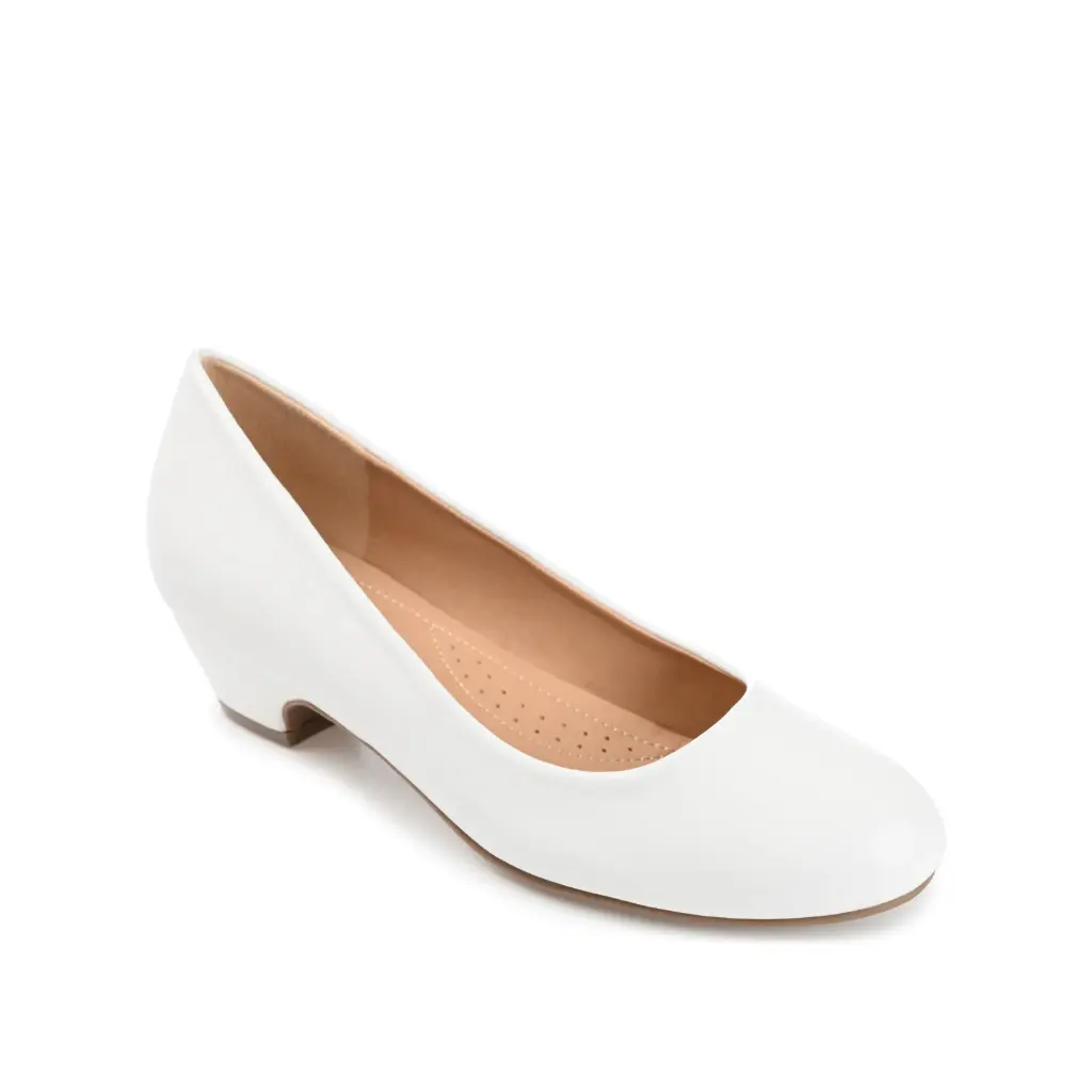 Zapatos De Tacón Cuadrado Saar Para Mujer De La Colección Journee - Blanco, Talla 7 Mediana | TRG185045434