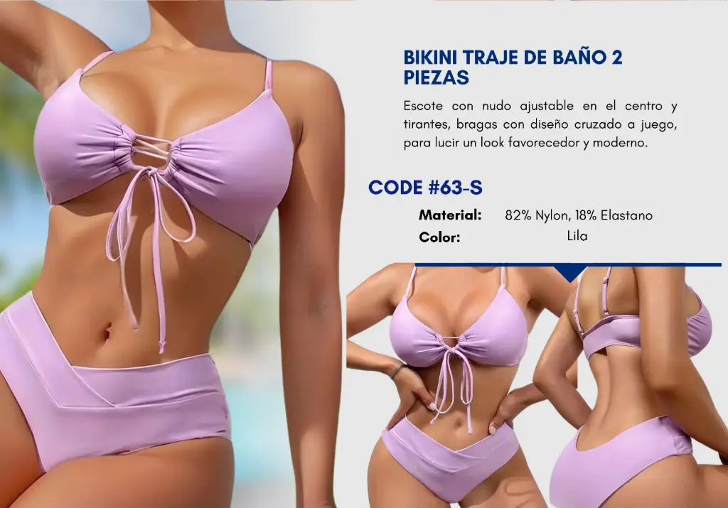 Traje de Baño Para Mujer Small Elite Swim S-63