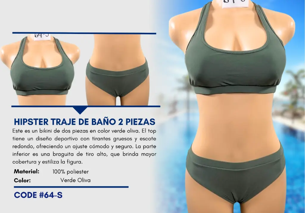 Traje de Baño Para Mujer Small Elite Swim S-64
