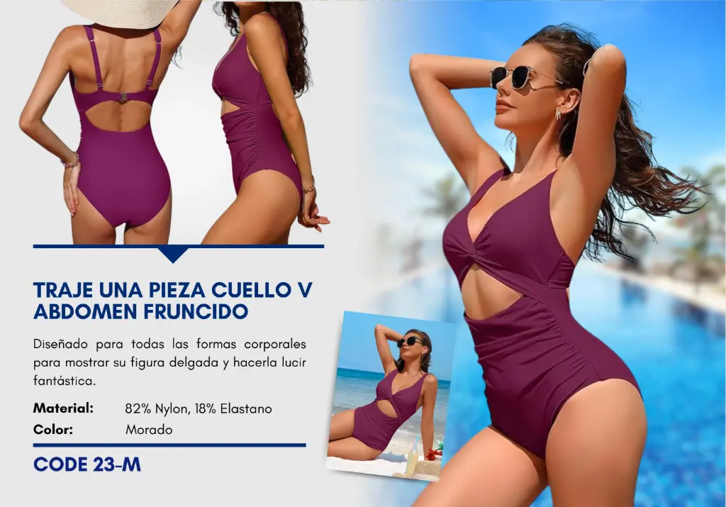 Traje de Baño Para Mujer Medium Superior Swim M-23