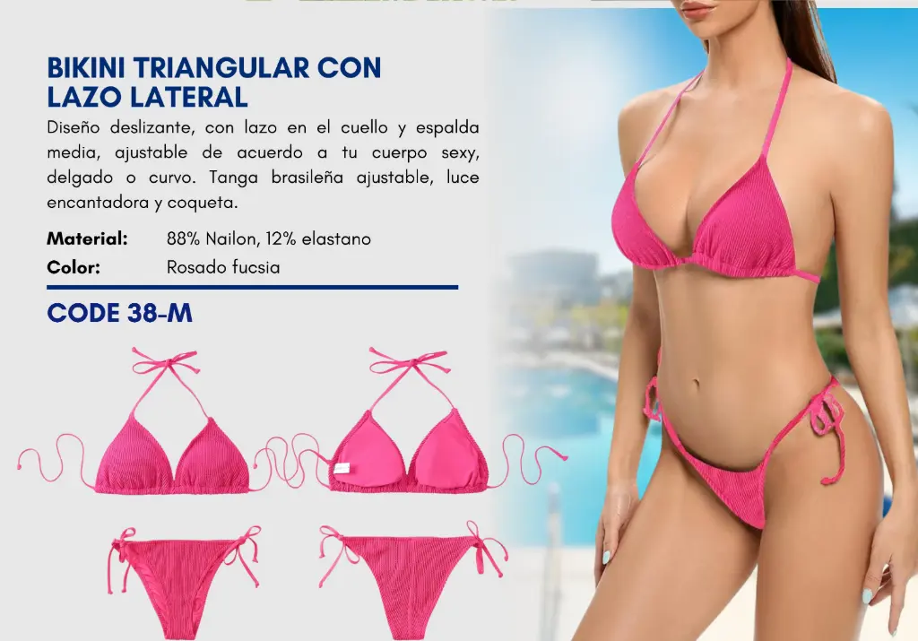 Traje de Baño Para Mujer Medium Superior Swim M-38