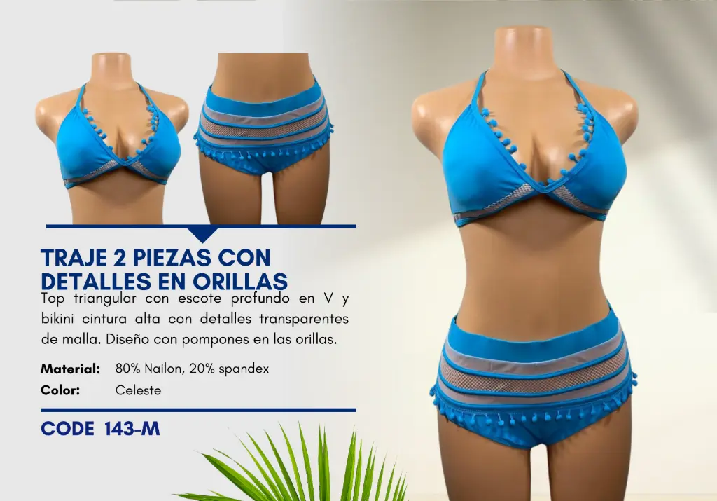 Traje de Baño Para Mujer Medium Superior Swim M-143