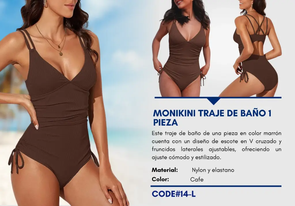 Traje de Baño Para Mujer Large Elite Swim L-14