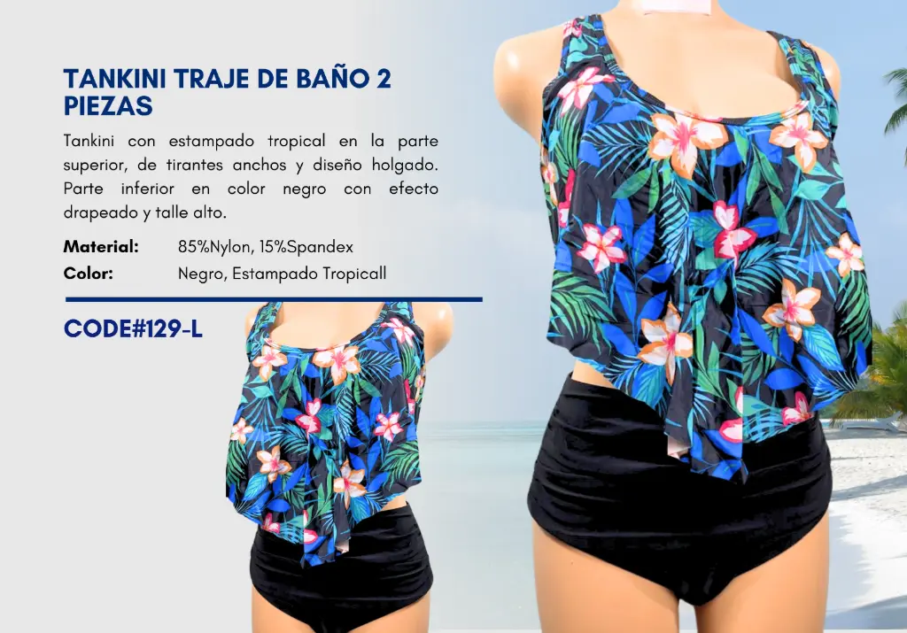 Traje de Baño Para Mujer Large Elite Swim L-129