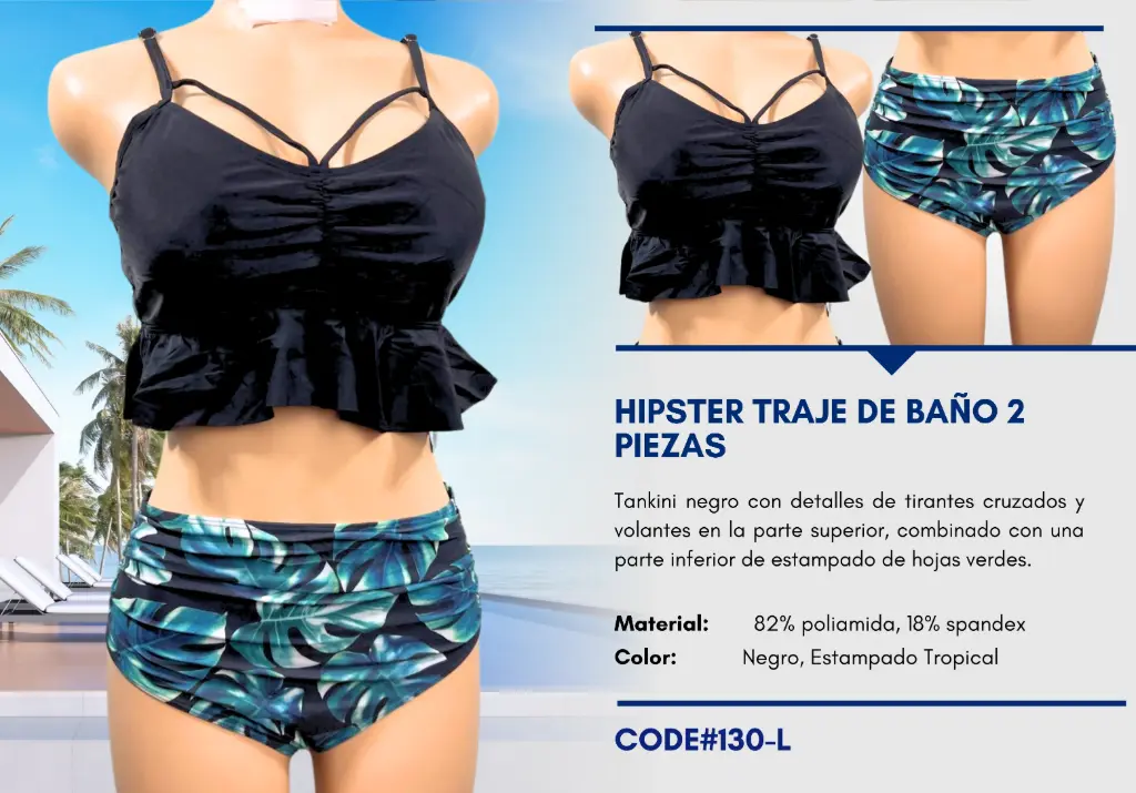 Traje de Baño Para Mujer Large Elite Swim L-130