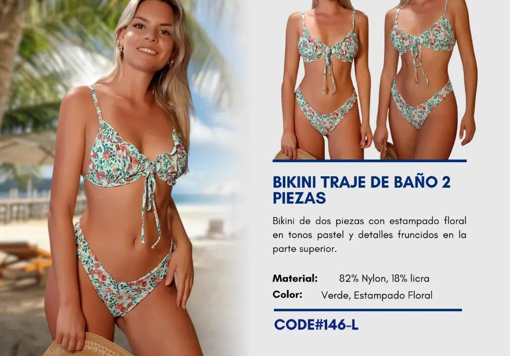 Traje de Baño Para Mujer Large Elite Swim L-146