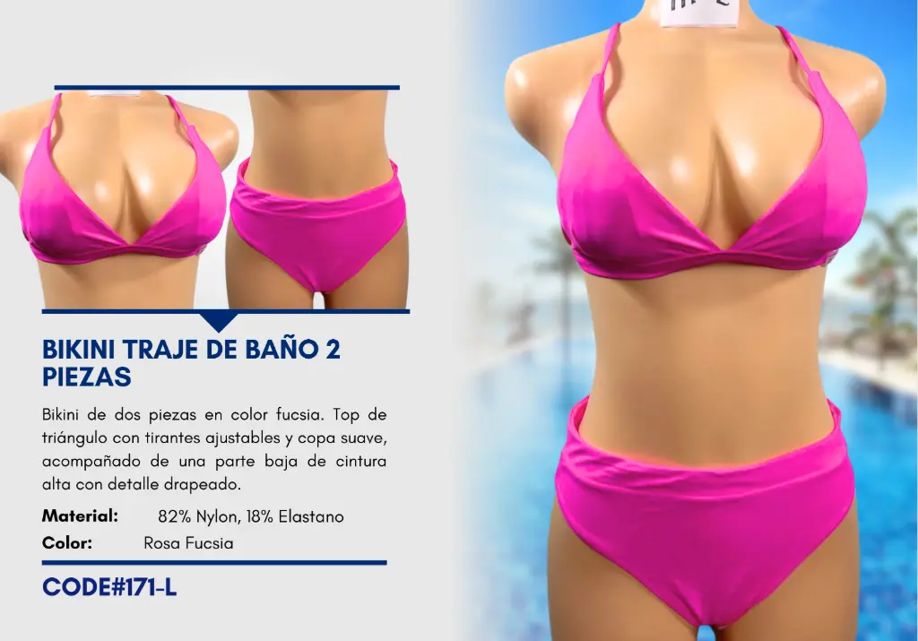 Traje de Baño Para Mujer Large Elite Swim L-171