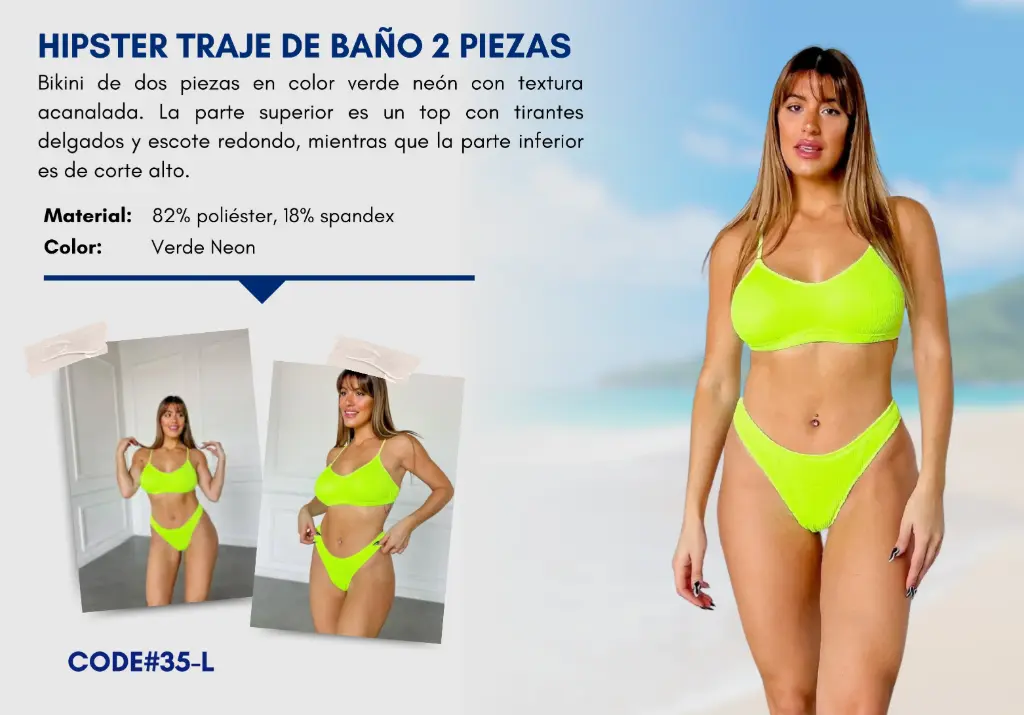 Traje de Baño Para Mujer Large Superior Swim L-35
