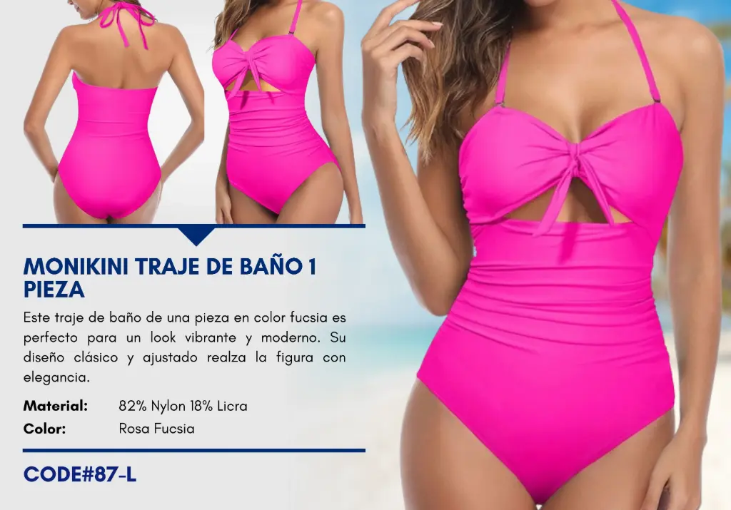 Traje de Baño Para Mujer Large Superior Swim L-87