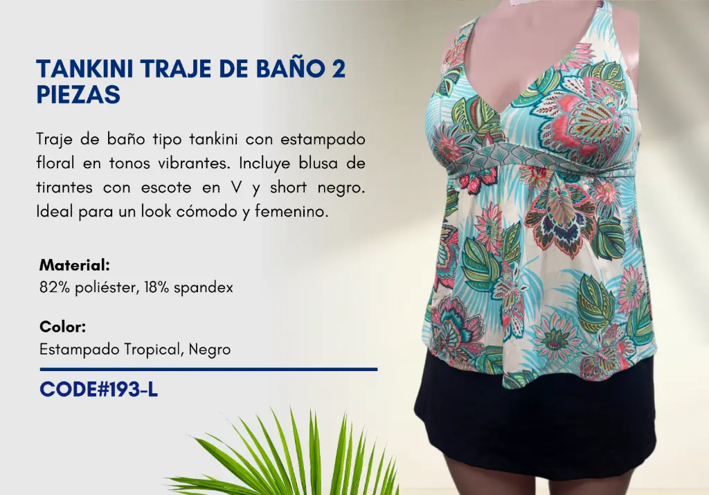 Traje de Baño Para Mujer Large Superior Swim L-193