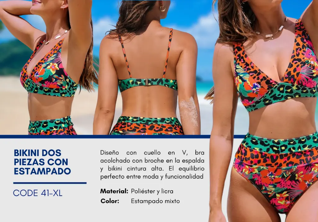 Traje de Baño Para Mujer Extra Large Elite Swim XL-41