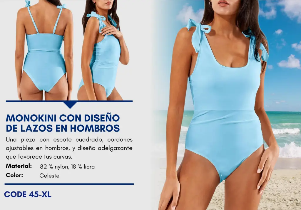 Traje de Baño Para Mujer Extra Large Elite Swim XL-45