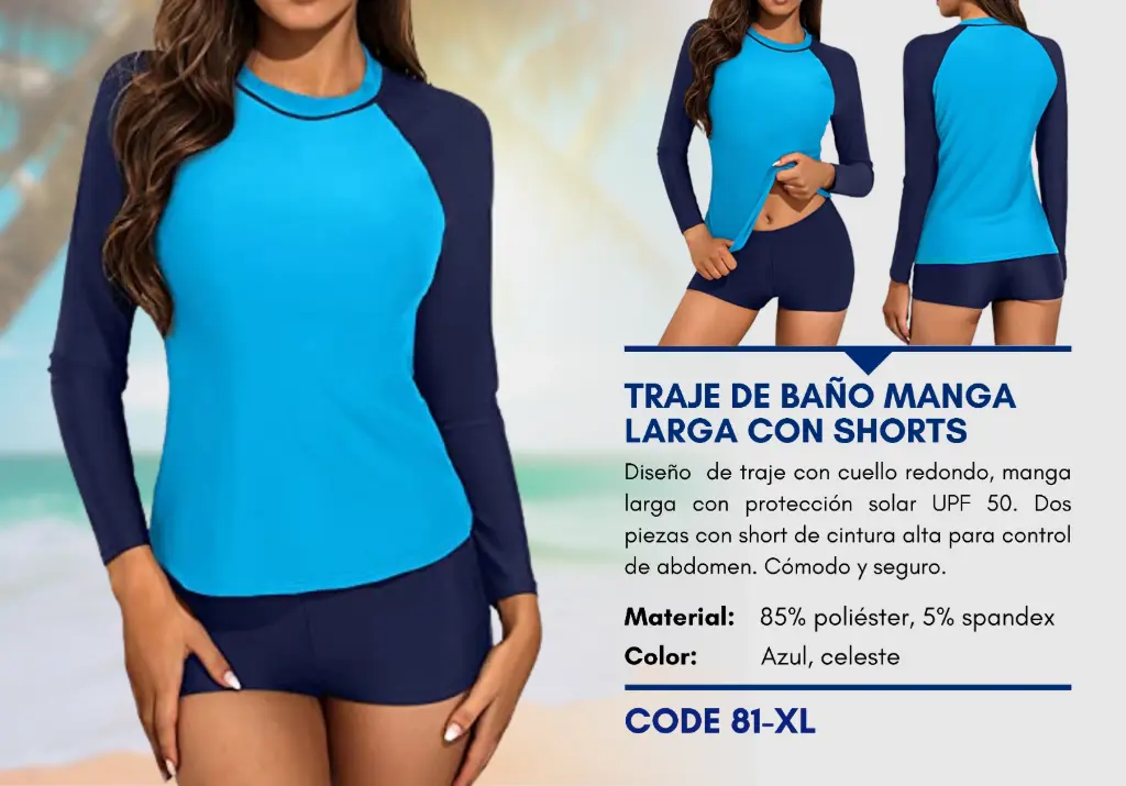 Traje de Baño Para Mujer Extra Large Elite Swim XL-81