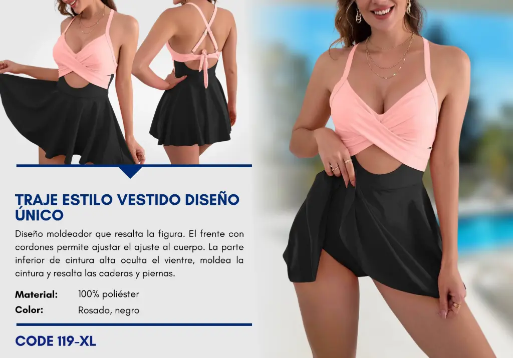 Traje de Baño Para Mujer Extra Large Elite Swim XL-119