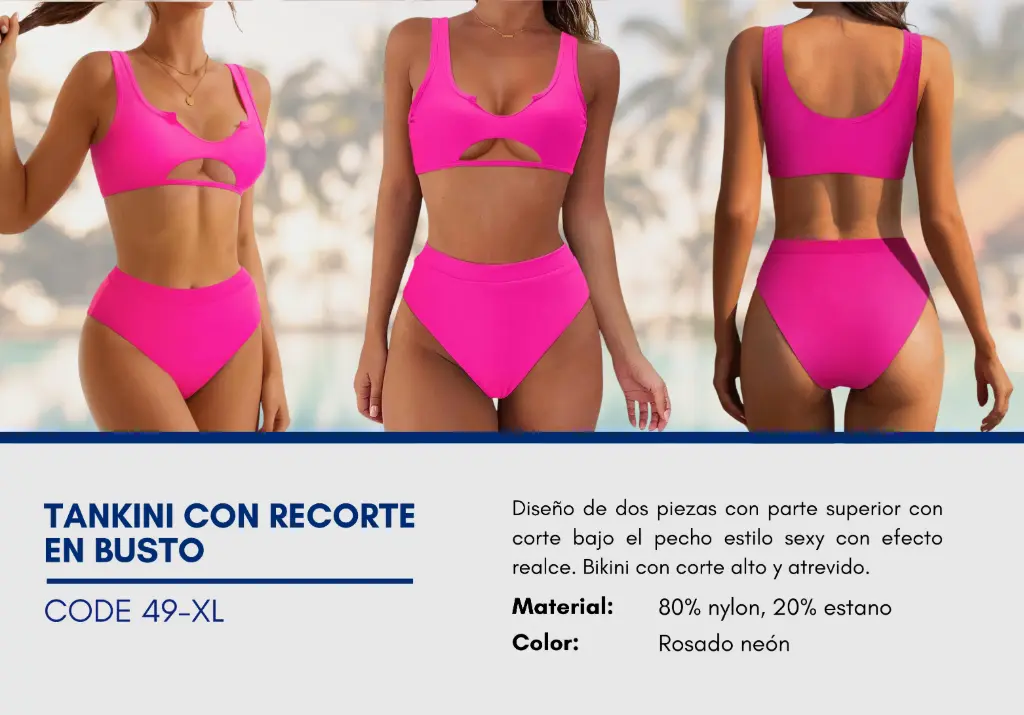 Traje de Baño Para Mujer Extra Large Esencial Swim XL-49