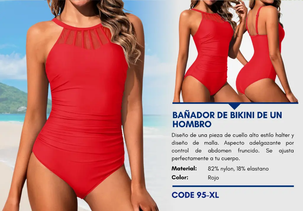 Traje de Baño Para Mujer Extra Large Esencial Swim XL-95