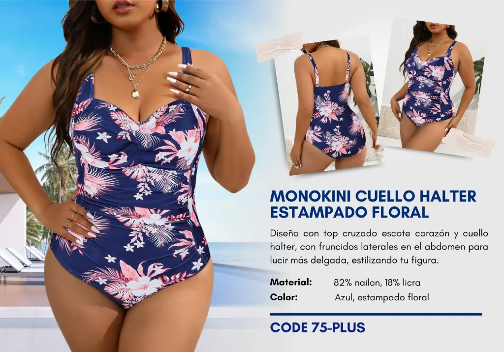 Traje de Baño Para Mujer PLUS Elite Swim PLUS-75