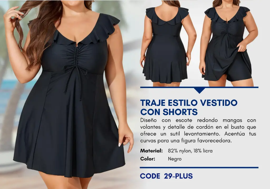 Traje de Baño Para Mujer PLUS Esencial Swim PLUS-29