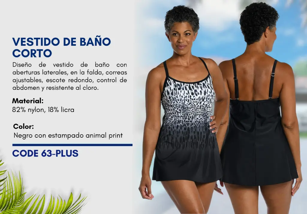 Traje de Baño Para Mujer PLUS Esencial Swim PLUS-63