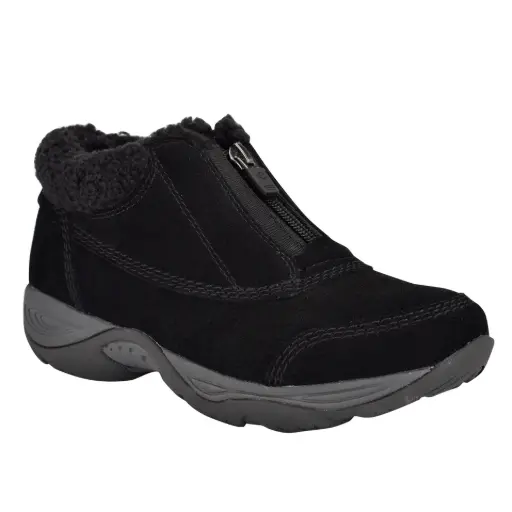 [Easy Spirit Womens Erunna Water Resistant Flat Heel Winter Boots - BLACK 9 MEDIUM] Botas De Invierno Easy Spirit Erunna De Tacón Plano Resistentes Al Agua Para Mujer - Negro 9 Mediano | TRG192761079