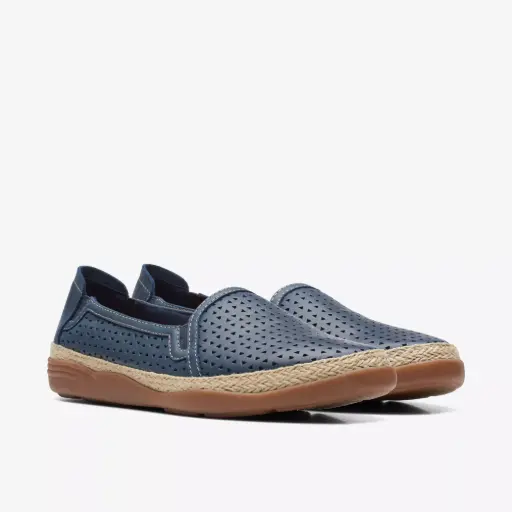 [Clarks Of England Clarks Womens Elaina Ruby Slip-On Shoe - NAVY 11 MEDIUM] Clarks Of England Clarks Elaina Ruby - Zapato Sin Cordones Para Mujer - Azul Marino 11 Mediano | 889002993356 TRG187797109