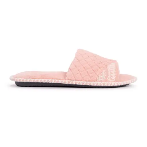 [MUK LUKS Womens Sally Open Toe Scuff Slipper] Pantuflas Con Puntera Abierta Sally Para Mujer De Muk Luks | TRG189741868