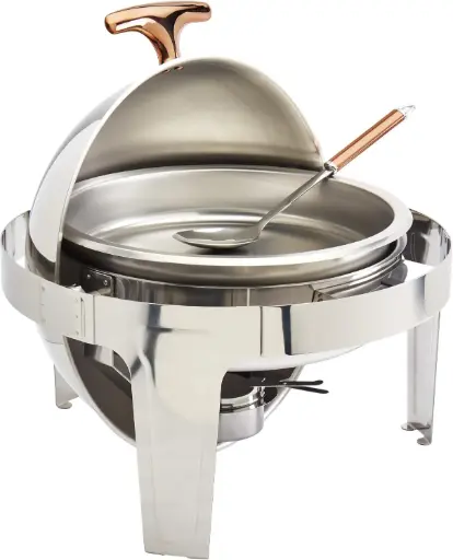 [Denmark Roll Top 6.3-Qt. Chafing Dish - SILVER ONE SIZE] Plato Para Calentar Dinamarca Con Tapa Enrollable De 6.3 Cuartos - Plateado, Tamaño Único | 48552609104 48552609104