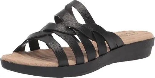 [Easy Street Womens Sheri Wedge Sandals - BLACK 11 MEDIUM] Sandalias De Cuña Sheri Para Mujer De Easy Street - Negro 11 Mediano | 193073960811