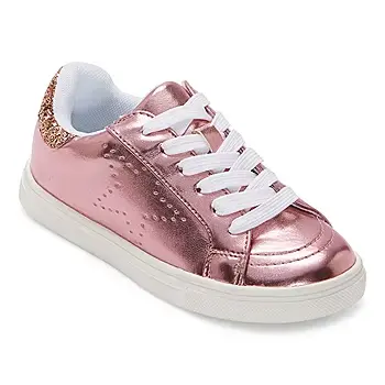 [Thereabouts Little & Big Girls Sliver Sneakers - PINK MULTI 3 MEDIUM] Zapatillas Thereabouts Little & Big Girls Sliver - Rosa Multicolor 3 Mediano | TRG191580767