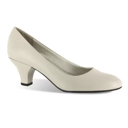 [Easy Street Womens Fabulous Cone Heel Pumps - BONE 6 1/2 MEDIUM] Zapatos De Tacón Cónico Fabulous De Easy Street Para Mujer - Hueso 6 1/2 Mediano | 885660371895 TRG188552414
