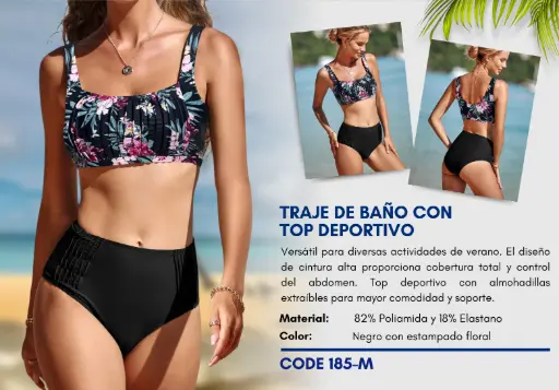 [Traje de Baño Para Mujer Medium Elite Swim M-185] Traje de Baño Para Mujer Medium Elite Swim M-185