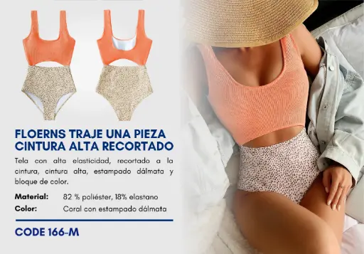 [Traje de Baño Para Mujer Medium Superior Swim M-166] Traje de Baño Para Mujer Medium Superior Swim M-166