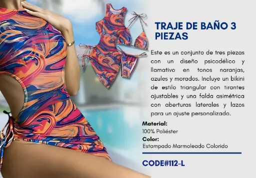[Traje de Baño Para Mujer Large Elite Swim L-112] Traje de Baño Para Mujer Large Elite Swim L-112