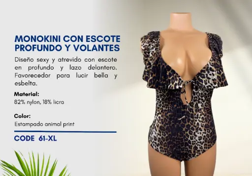[Traje de Baño Para Mujer Extra Large Elite Swim XL-61] Traje de Baño Para Mujer Extra Large Elite Swim XL-61