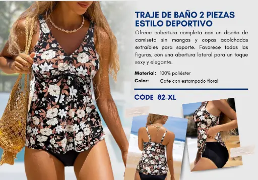 [Traje de Baño Para Mujer Extra Large Superior Swim XL-82] Traje de Baño Para Mujer Extra Large Superior Swim XL-82