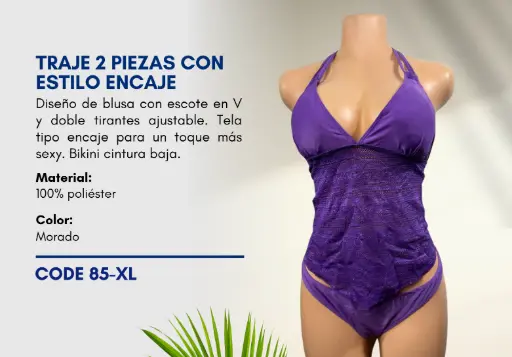 [Traje de Baño Para Mujer Extra Large Esencial Swim XL-85] Traje de Baño Para Mujer Extra Large Esencial Swim XL-85